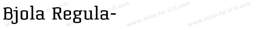 Bjola Regula字体转换